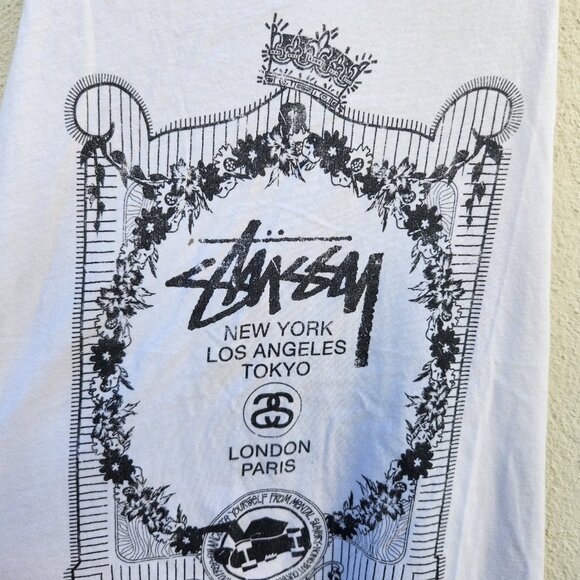 5/$100 SALE -  RARE STUSSY World Tour Tank Top - Picture 5 of 6